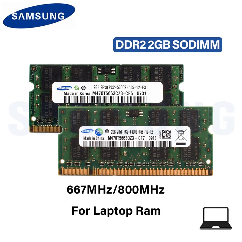 Ddr2 Ram - ซัมซุง DDR2หน่วยความจำ2GB PC2 5300S 6400S 667MHz