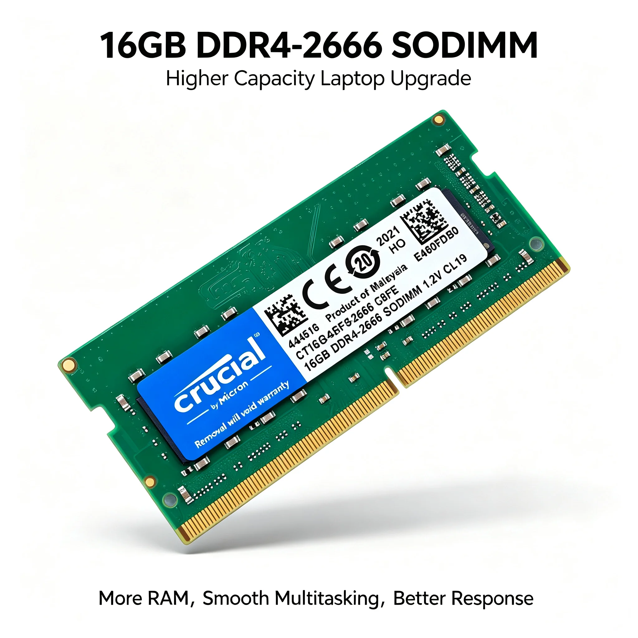Crucial แรมสำหรับแล็ปท็อป DDR4 - Ddr4 3200Mhz บทวิจารณ์และราคา