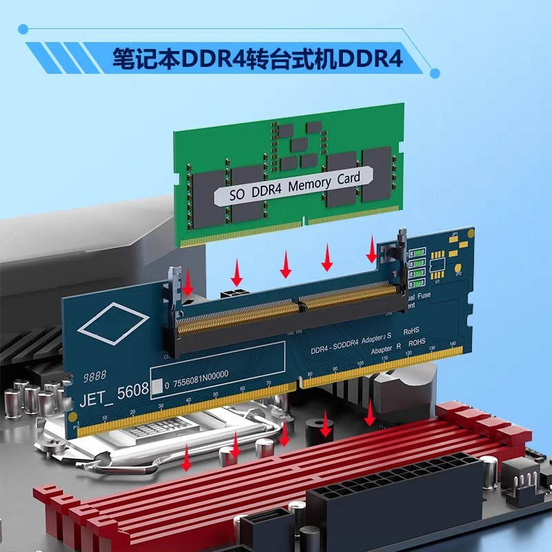 การ์ดอะแดปเตอร์ DDR3 DDR4 DDR5 - Sodimm Ddr4 บทวิจารณ์และราคา