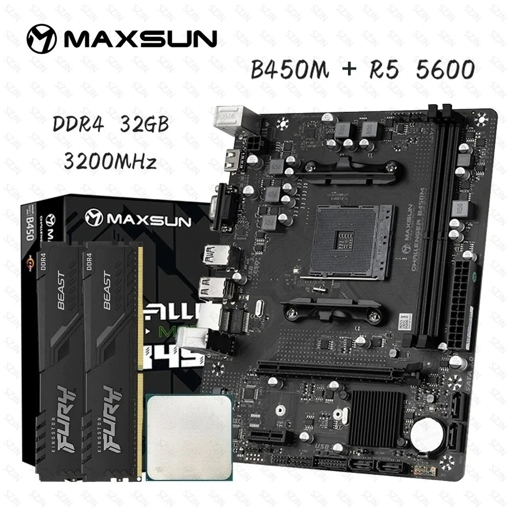 แม็กซ์ซัน B450 เมนบอร์ด + ซีพี - Ddr4 3200Mhz บทวิจารณ์และราคา